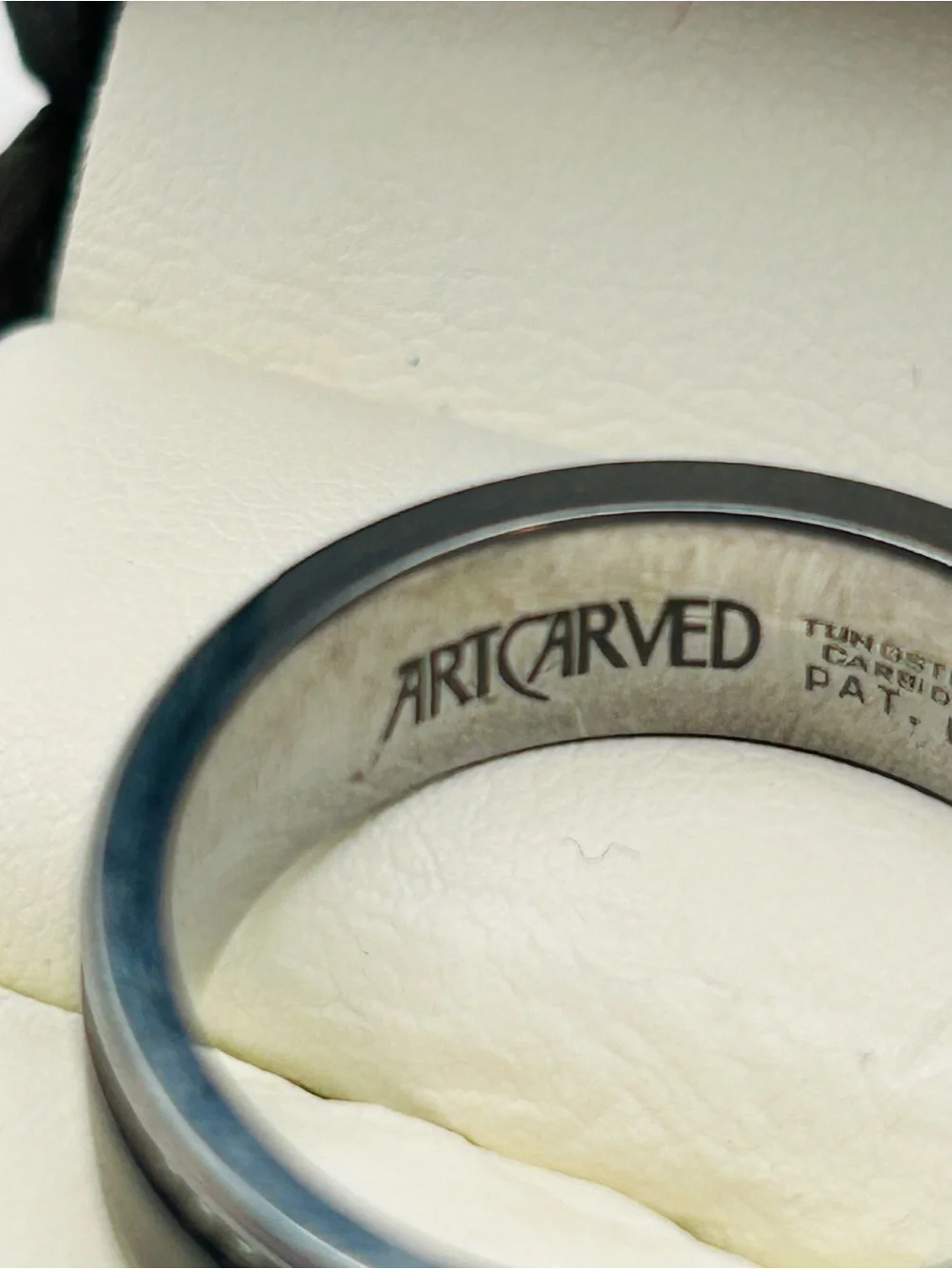 ArtCarved Men’s Tungsten Ring 8mm Wide Size 9.5 Comfort Fit